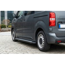 Боковые пороги New Vision Black (2 шт., алюминий) Короткая База для Citroen Jumpy 2007–2017 гг