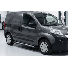 Бокові пороги New Vision Black (2 шт., алюміній) для Citroen Nemo 2007-2017 рр