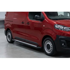 Бокові пороги Vision New Black (2 шт., Алюміній) M - Середня база для Citroen SpaceTourer 2016- рр