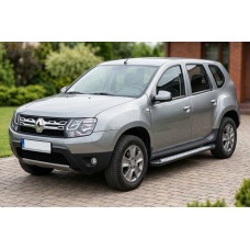 Бокові пороги New Vision Black (2 шт., алюміній) для Dacia Duster 2008-2018 рр