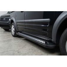 Бокові пороги New Vision Black (2 шт., алюміній) Стандартна база для Ford Connect 2010-2013 рр