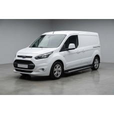 Боковые пороги New Vision Black (2 шт., алюминий) Стандартная база для Ford Connect 2014-2021 гг