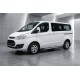 Боковые пороги New Vision Black (2 шт., алюминий) Длинная База для Ford Custom 2013-2022 гг