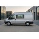 Боковые пороги New Vision Black (2 шт., алюминий) L2 (средняя база) для Ford Transit 2000–2014 гг