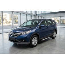 Боковые пороги New Vision Black (2 шт., алюминий) для Honda CRV 2012-2016 гг