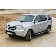 Бокові пороги New Vision Black (2 шт., алюміній) для Honda Pilot 2008-2015 рр