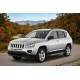 Боковые пороги New Vision Black (2 шт., алюминий) для Jeep Compass 2006-2016 гг