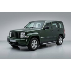 Бокові пороги Vision New Black (2 шт., Алюміній) для Jeep Cherokee/Liberty 2007-2013 рр