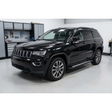 Боковые пороги New Vision Black (2 шт., алюминий) для Jeep Grand Cherokee WK2 2010-2021 гг