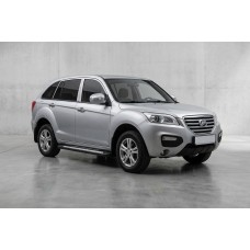 Бокові пороги New Vision Black (2 шт., алюміній) для Lifan X60 2011- рр