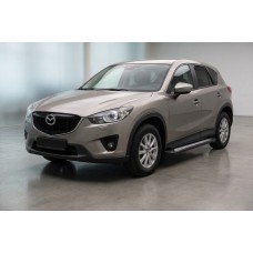 Бокові пороги New Vision Black (2 шт., алюміній) для Mazda CX-5 2012-2017 рр
