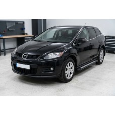 Бокові пороги New Vision Black (2 шт., алюміній) для Mazda CX-7 2006-2012 рр