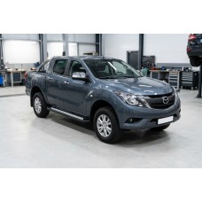 Бокові пороги New Vision Black (2 шт., алюміній) для Mazda BT-50 2012- рр
