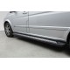 Боковые пороги New Vision Black (2 шт., алюминий) Короткая/Средняя База для Mercedes Viano 2004-2014 гг