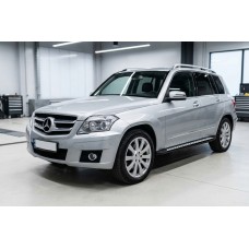 Боковые пороги New Vision Black (2 шт., алюминий) для Mercedes GLK class X204 2008-2015 гг