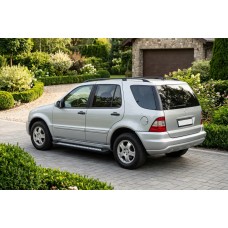 Боковые пороги New Vision Black (2 шт., алюминий) для Mercedes ML W163 1997-2005 гг