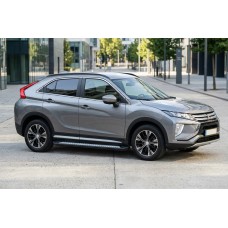 Бокові пороги New Vision Black (2 шт., алюміній) для Mitsubishi Eclipse Cross 2017- рр