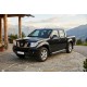 Боковые пороги New Vision Black (2 шт., алюминий) для Nissan Navara 2006-2015 гг