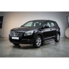 Бокові пороги New Vision Black (2 шт., алюміній) для Nissan Qashqai 2007-2010 рр