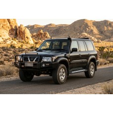 Бокові пороги New Vision Black (2 шт., алюміній) для Nissan Patrol Y61 1997-2011 рр