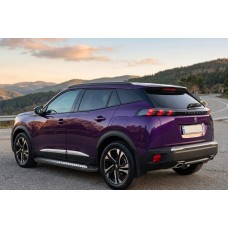 Бокові пороги New Vision Black (2 шт., алюміній) для Peugeot 3008 2016-2023 рр