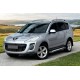 Боковые пороги New Vision Black (2 шт., алюминий) для Peugeot 4007 2007-2013 гг