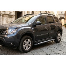 Бокові пороги New Vision Black (2 шт., алюміній) для Renault Duster 2018-2024 рр