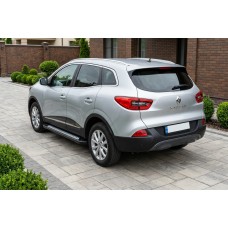 Бокові пороги New Vision Black (2 шт., алюміній) для Renault Kadjar 2015-2022 рр