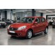 Боковые пороги New Vision Black (2 шт., алюминий) для Renault Sandero 2007-2013 гг