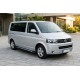 Боковые пороги New Vision Black (2 шт., алюминий) Длинная База для Volkswagen T5 2010-2015 гг
