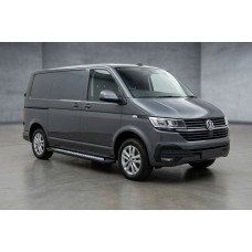 Бокові пороги New Vision Black (2 шт., алюміній) Довга база для Volkswagen T6 2015-2024 рр
