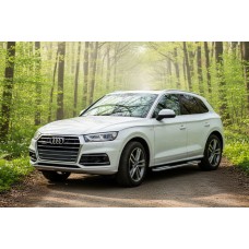 Боковые Подножки Tayga V2 (2 шт., Алюминий) для Ауди Q5 2017-2025 гг