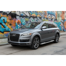 Боковые Подножки Tayga V2 (2 шт., Алюминий) для Ауди Q7 2005-2015 гг