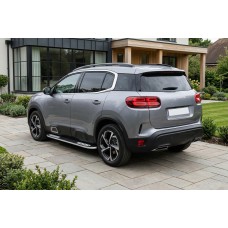 Бокові пороги Tayga V2 (2 шт., алюміній) для Citroen C5 Aircross 2017-2025 рр