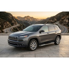 Бокові пороги Tayga V2 (2 шт., алюміній) для Jeep Cherokee KL 2013- рр