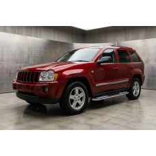 Бокові пороги Tayga V2 (2 шт., алюміній) для Jeep Grand Cherokee WK 2004-2010 рр