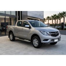 Бокові пороги Tayga V2 (2 шт., алюміній) для Mazda BT-50 2012- рр