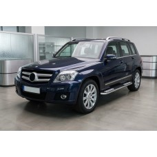 Боковые Подножки Tayga V2 (2 шт., Алюминий) для Mercedes GLK сlass X204 2008-2015 гг