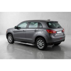 Боковые Подножки Tayga V2 (2 шт., Алюминий) для Mitsubishi ASX 2010-2023 гг