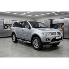 Боковые Подножки Tayga V2 (2 шт., Алюминий) для Mitsubishi Pajero Sport 2008-2015 гг