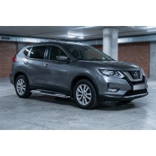 Боковые Подножки Tayga V2 (2 шт., Алюминий) для Nissan X-trail T32/Rogue 2014-2021 гг
