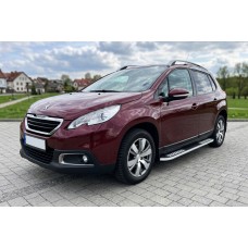 Бокові пороги Tayga V2 (2 шт., алюміній) 2008-2014 для Peugeot -2016 рр