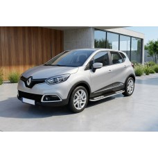 Боковые Подножки Tayga V2 (2 шт., Алюминий) для Renault Captur 2013-2019 гг