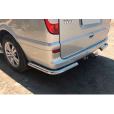 Задние уголки AK003 (2 шт., нержавейка) Средняя и длинная база для Mercedes Vito W639 2004-2014 гг