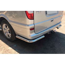 Задние уголки AK003 (2 шт., нержавейка) Короткая База для Mercedes Vito W639 2004-2014 гг
