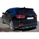 Задняя дуга AK015 (нержавейка) для Kia Sorento II XM 2009-2014 гг