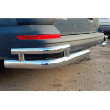 Задние уголки AK003-Double (2 шт., нержавейка) для Volkswagen T6 2015-2024 гг