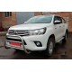 Защита переднего бампера WT007 (нержавейка) для Toyota Hilux 2015- гг