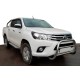 Защита переднего бампера WT007 (нержавейка) для Toyota Hilux 2015- гг