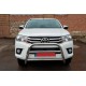 Защита переднего бампера WT007 (нержавейка) для Toyota Hilux 2015- гг